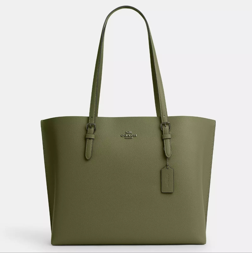 NWT Coach Mollie Tote Bag- Military Green